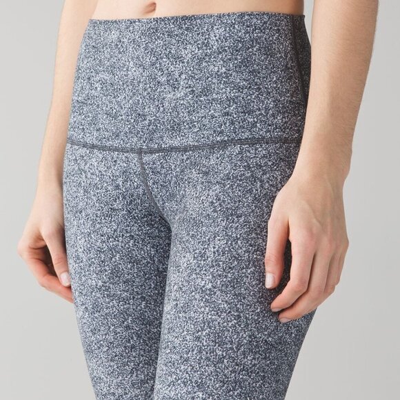 Lululemon Wunder Under Pant (Hi-Rise) Rio Mist White Black - Picture 4 of 14